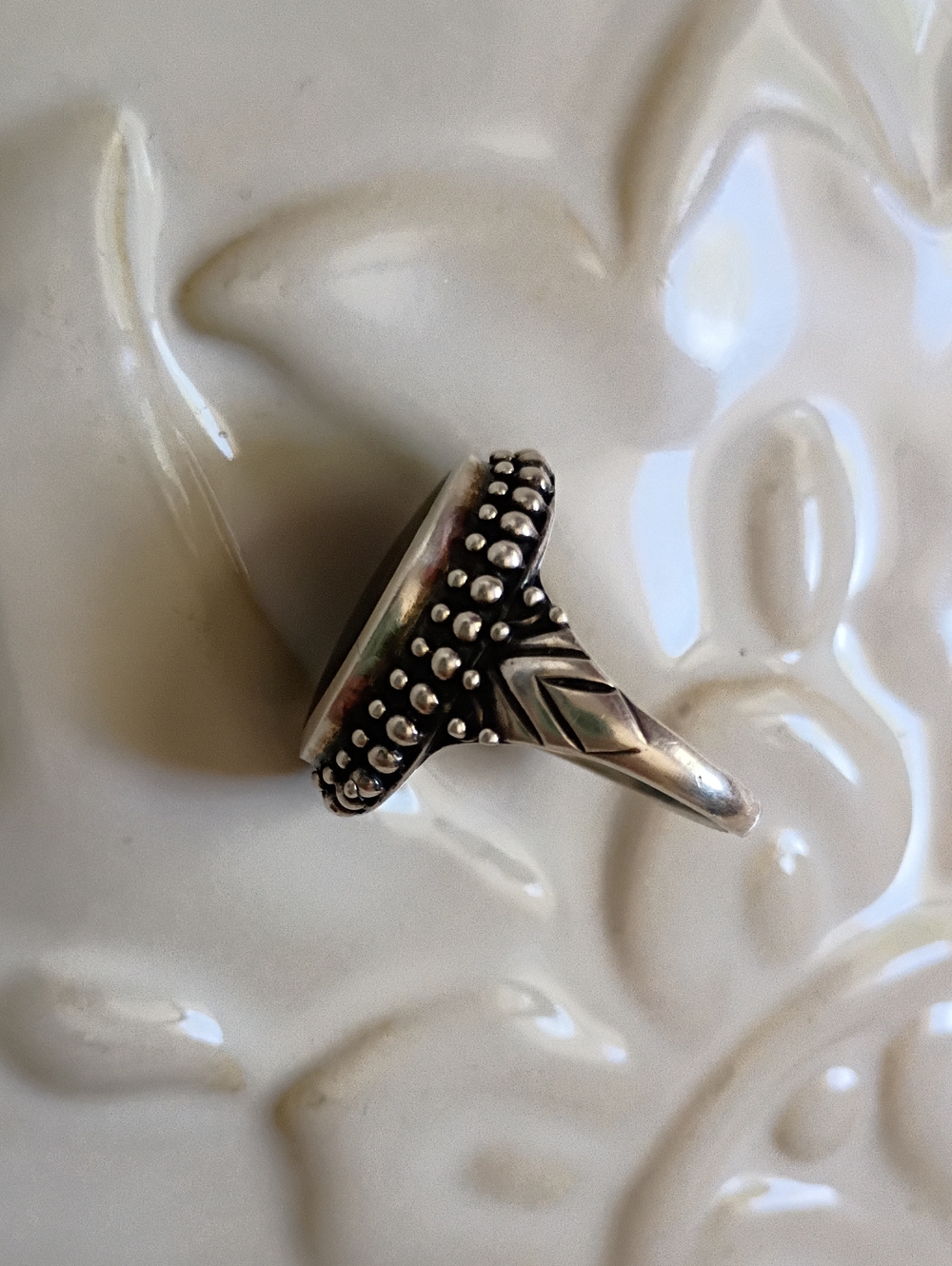 Handcrafted 925 Silver Black Onyx Ring - Picture 3 of 6